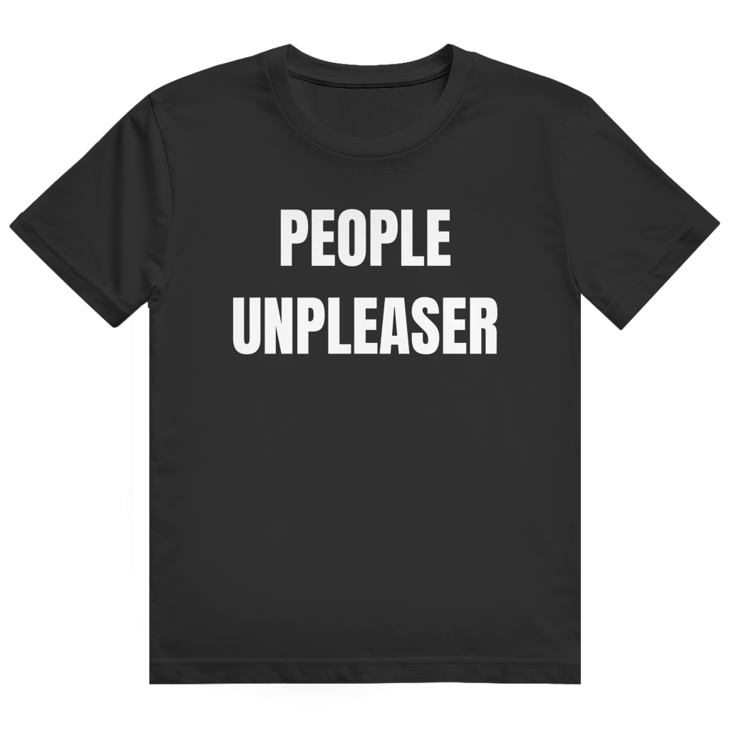 Weißes T-Shirt mit Löwen-Kopf und minimalistischem Aufdruck 'PEOPLE UNLEASHED'