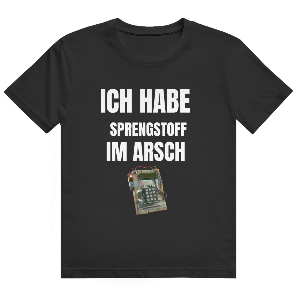 Schwarzes T-Shirt mit neon-gelbem Chrome-Effekt Aufdruck 'Fuck This Shit'